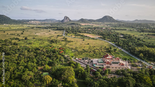 Fotografía The aerial view of temple around Pattaya in Thailand