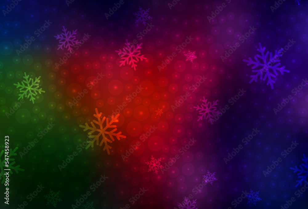 Dark Green, Red vector layout in New Year style.