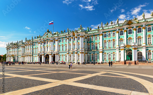 Winter Palace in Saint Petersburg in summer, Russia