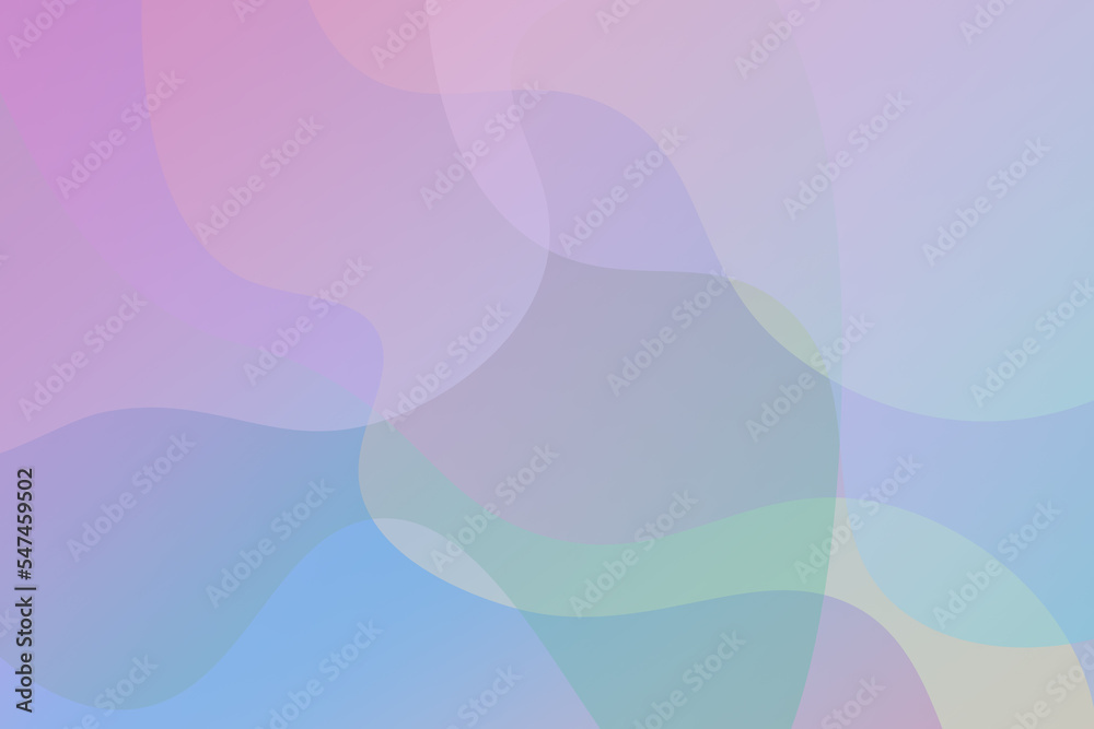 Fototapeta premium gradient pastel pink, blue wavy background with free space