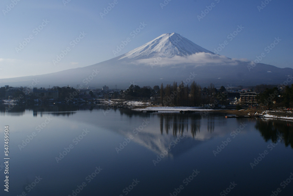 View of Mt. Fuji at the Kawaguchiko lake