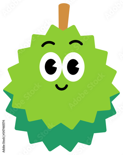 Durian Big face cute with white stroke
