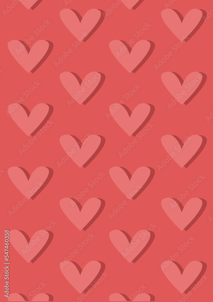 red and pink background san valentine little hearts