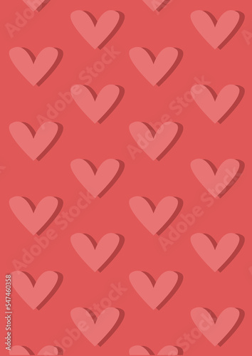 red and pink background san valentine little hearts