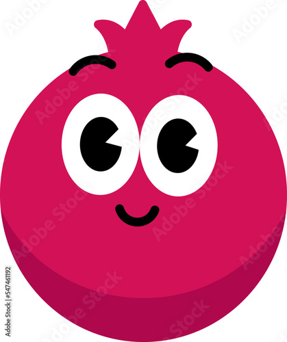 Pomegranate face cute 