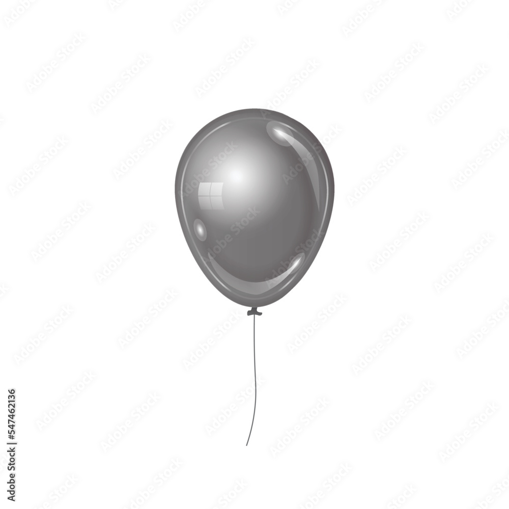 Realistic 3d celebration isolated balloon Realistic 3d celebration isolated balloon