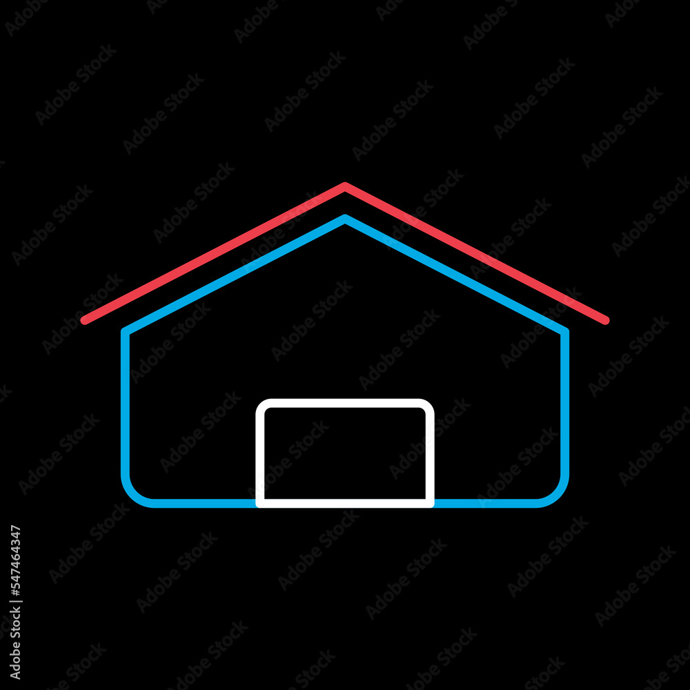 Farm barn vector icon. Farm animal sign Farm barn vector icon. Farm animal sign