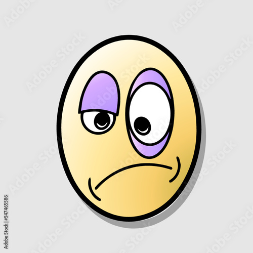 Retro 30s funny cartoon and comic character face vector illustration