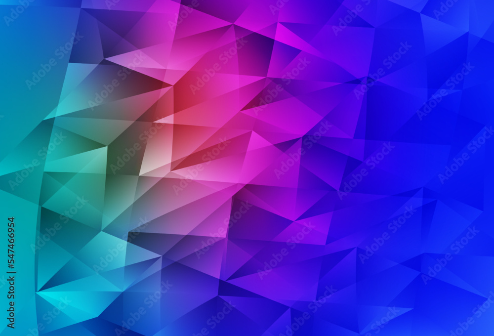 Light Blue, Red vector layout with lines, triangles. Light Blue, Red vector layout with lines, triangles.