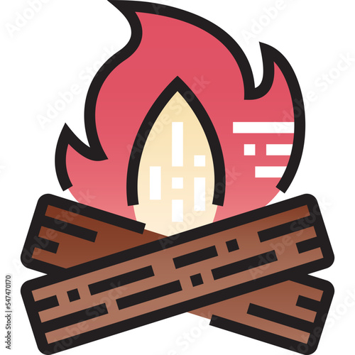 bon filled color line icon