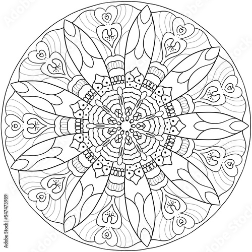 spiritual symbol round ornament