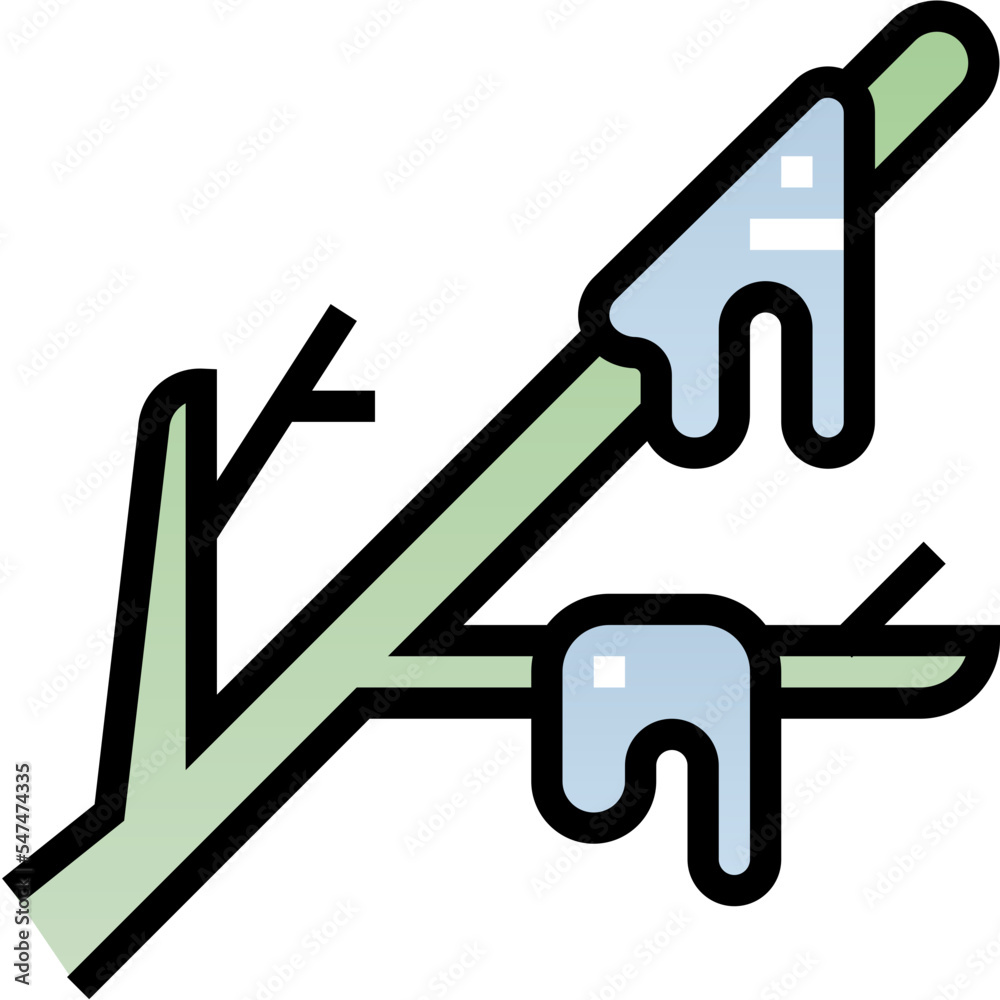 branch filled color line icon branch filled color line icon