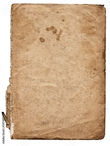 Old isolated book cover texture
