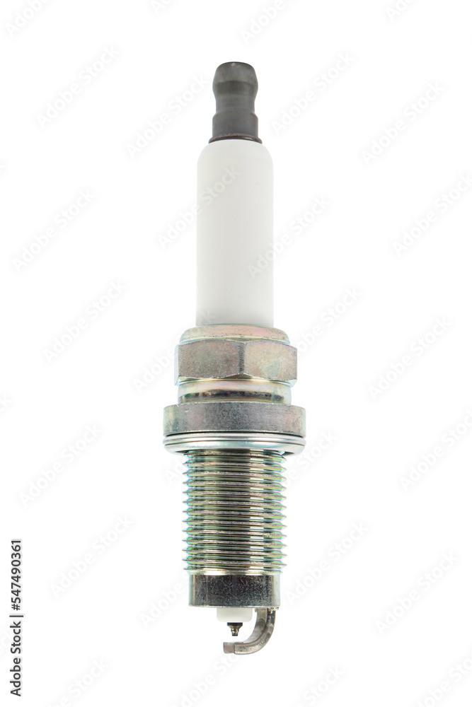 Automobile spark plugs isolated on white background. Automobile spark plugs isolated on white background.