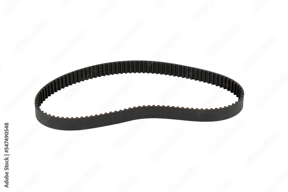 Belt car engine timing belt isolated on white background. Spare parts catalog. Belt car engine timing belt isolated on white background. Spare parts catalog.