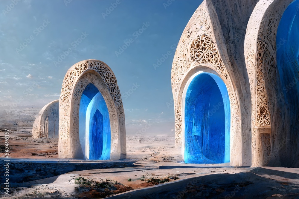 Illustrated 3D rendered design of colorful buildings representing the