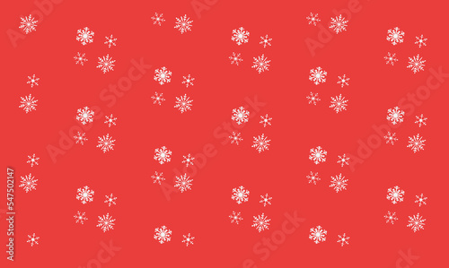 Christmas pattern with snowflakes