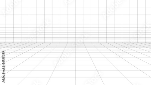 3D Wireframe grid © Sparrowski