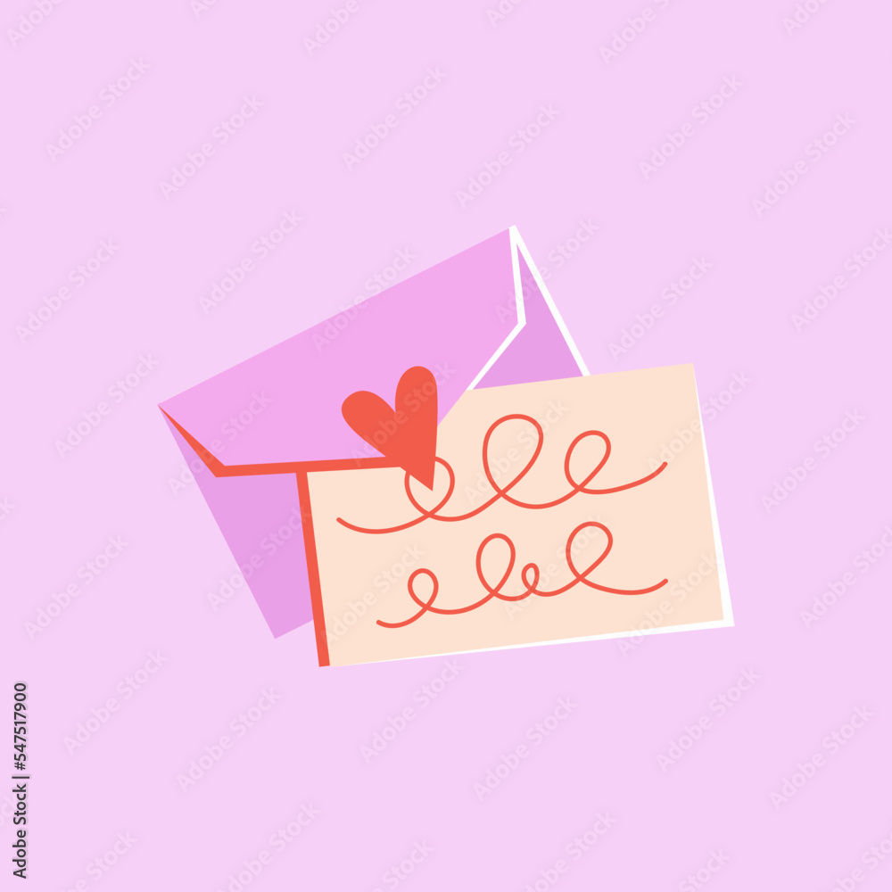 Happy Valentine's day pink mail with red heart. Open envelope with a love letter inside. Messages of love, fraternity or friendship. Letters Be my Valentine. Congratulations envelope. Flat vector. Happy Valentine's day pink mail with red heart. Open envelope with a love letter inside. Messages of love, fraternity or friendship. Letters Be my Valentine. Congratulations envelope. Flat vector.