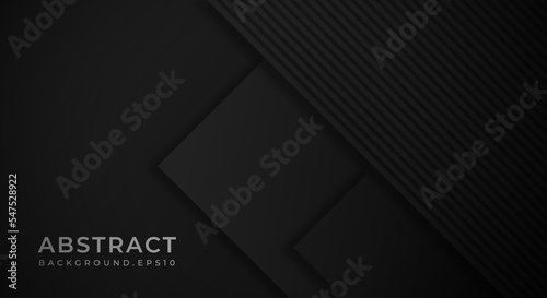 Abstract Background Textured with Dark Black Paper Layers. Usable for Decorative web layout, Poster, Banner, Corporate Brochure and Seminar Template Design