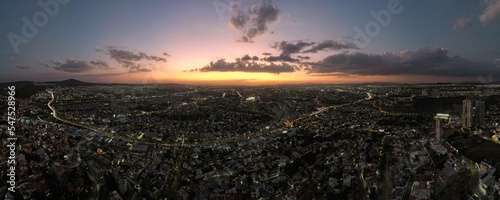 Queretaro City Night Sunset  photo