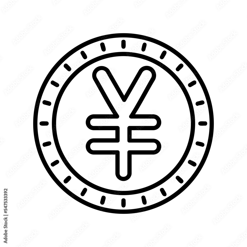Fototapeta premium Yen Icon