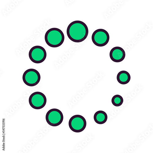 Spinner Of Dots Icon