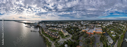 Wallpaper Mural Historic Cocoa Village Florida Aerial Drone View Torontodigital.ca