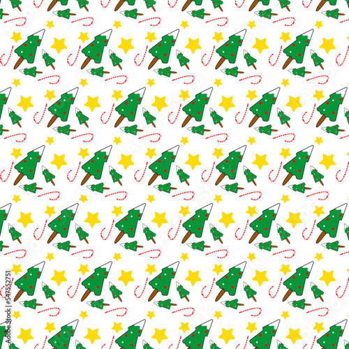 christmas tree pattern background simple