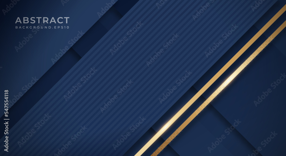 Abstract Dark Blue Background with Golden Lines Luxury Strings. Geometric Backdrop with Textured Paper Layers for Business Presentation Template Abstract Dark Blue Background with Golden Lines Luxury Strings. Geometric Backdrop with Textured Paper Layers for Business Presentation Template