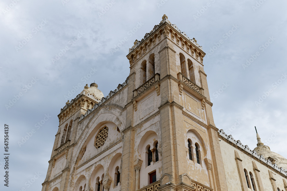 Acropolium of Carthage in Tunisia. Also known as Saint Louis Cathedral ...