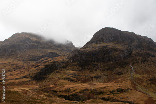 Scottish Highlands, National Nature Reserve. Three Sisters Hills view