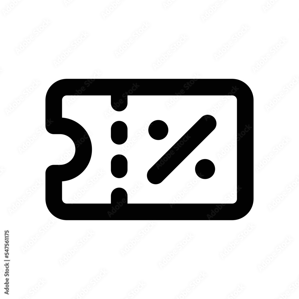 Coupon icon - vector illustration . Coupon, Discount, Offer, Voucher, Sale, Shopping, Ticket, line, outline, icons .