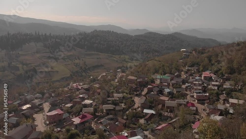 village in the mazandaran of iran photo