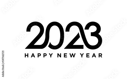 Vector graphic of happy new year 2023 logo design template