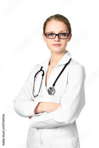 Female doctor with stethoscope