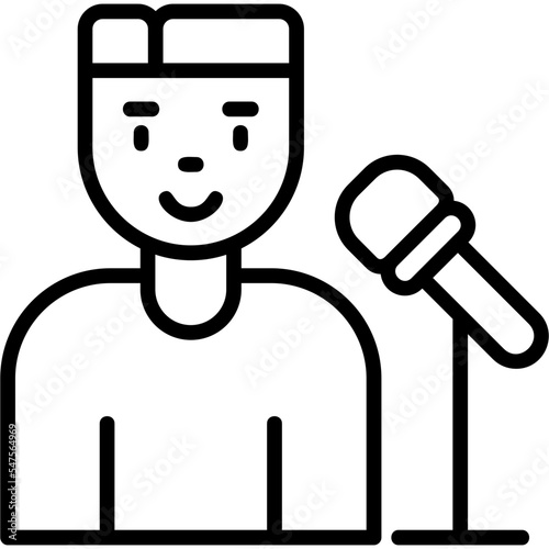 Host Man Icon