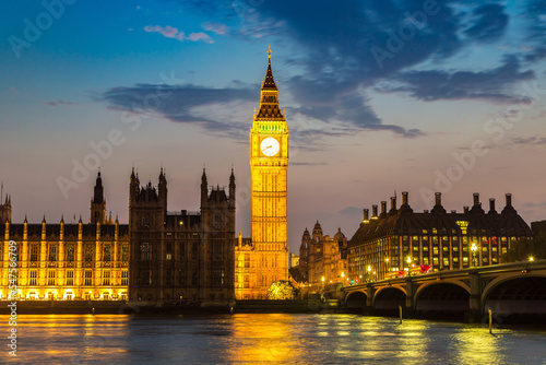 Big Ben, Parliament, Westminster bridge in London
