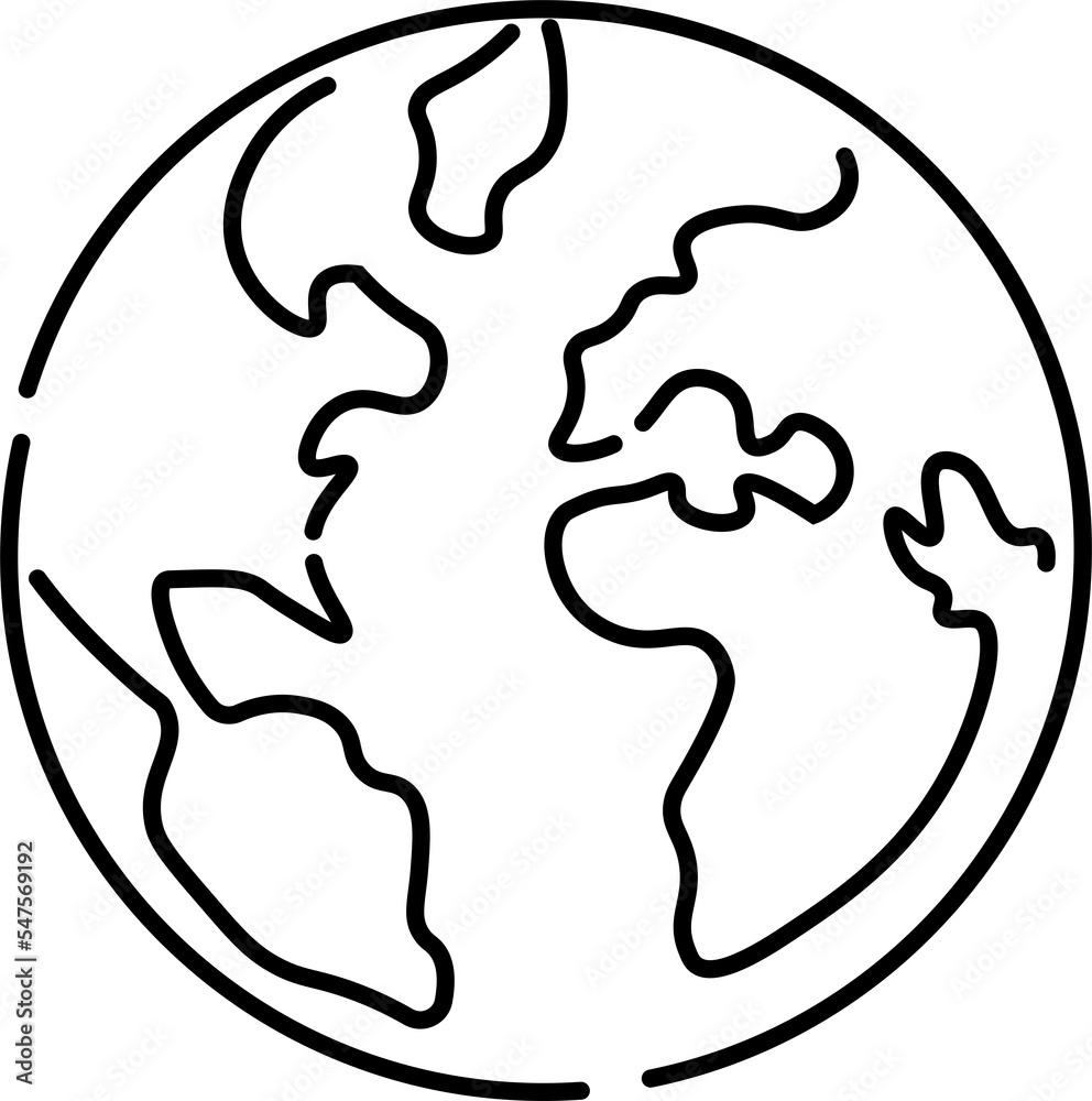 Black and white outline globe with love heart sign, international earth day template design, America and Europe continent isolated transparent illustration Black and white outline globe with love heart sign, international earth day template design, America and Europe continent isolated transparent illustration