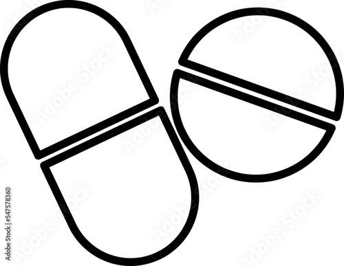 medical pil icon, capsule icon, medicine illustration.eps