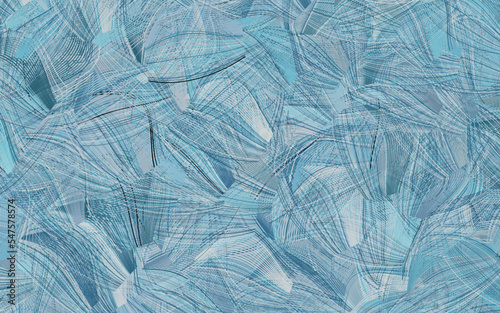 Light BLUE vector background with abstract shapes.