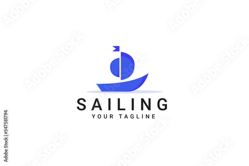 Simple Sailboat Dhow Sailing Boat On Sea Ocean Wave