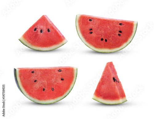 Watermelon slice on transparent png