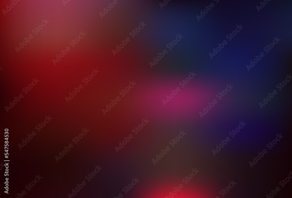 Dark Red vector colorful blur backdrop.