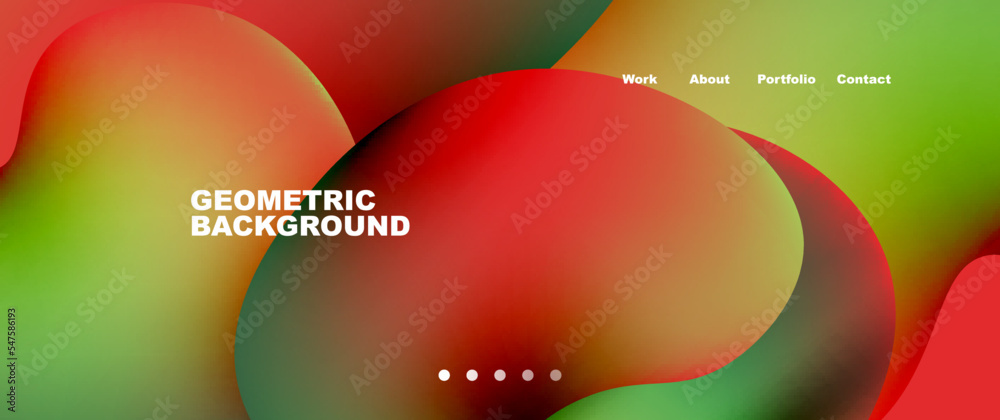 Fototapeta premium Liquid fluid shapes with flowin gradients abstract backgrounds. Vector illustration for wallpaper, banner, background, leaflet, catalog, cover, flyer