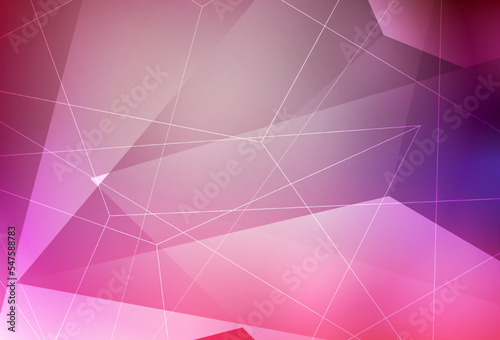 Dark Purple, Pink vector pattern with polygonal style.