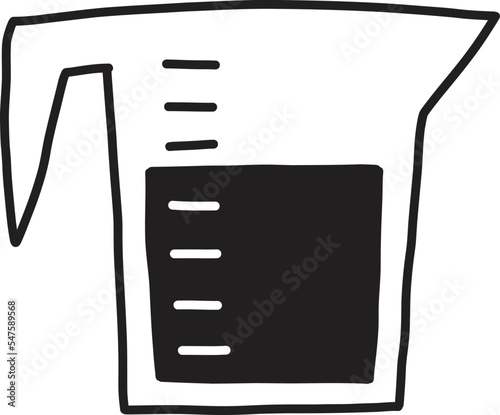 Hand Drawn measuring jug illustration