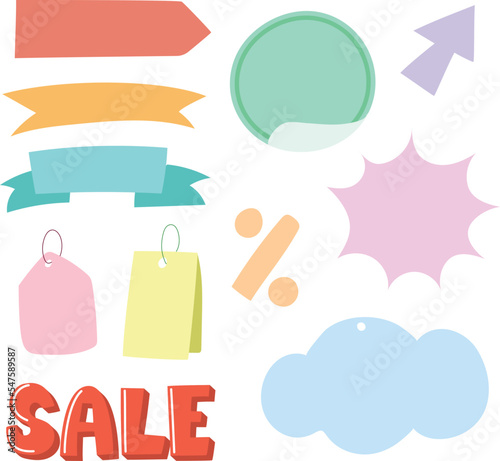 Set of label for promotion, price sale.