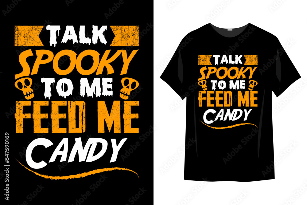 Halloween Typography T-shirt Design