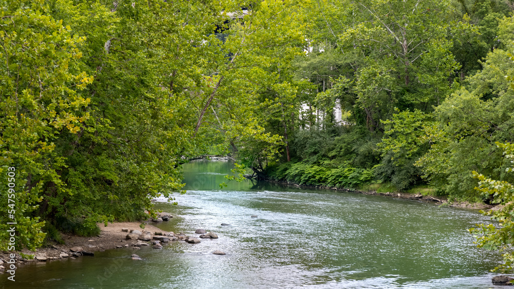 Αυτοκόλλητο Scenic Cuyahoga river landscape in Ohio